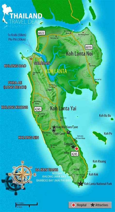 map of koh lanta